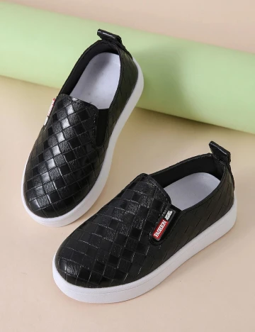 Espadrile Shein Kids, negru