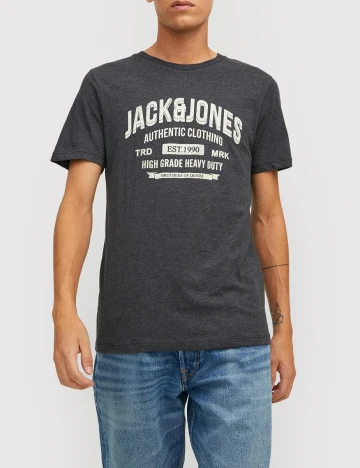Tricou Jack&Jones, gri Gri