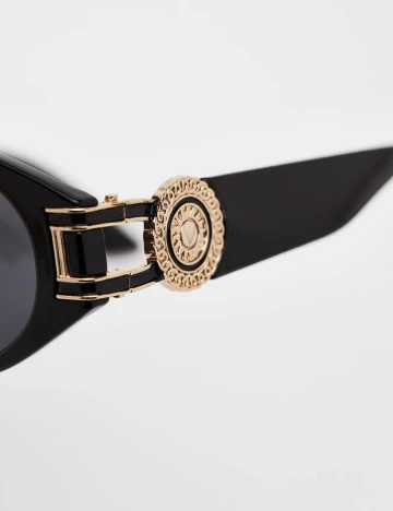 Ochelari de soare Bershka, negru Negru