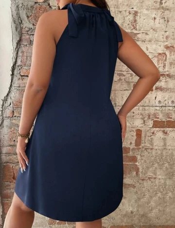 Rochie scurta SHEIN CURVE, bleumarin