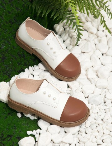 Pantofi Shein Kids, alb
