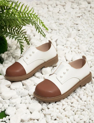 Pantofi Shein Kids, alb