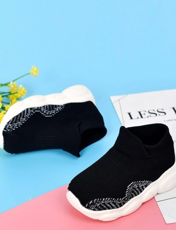 Espadrile Shein Kids, negru