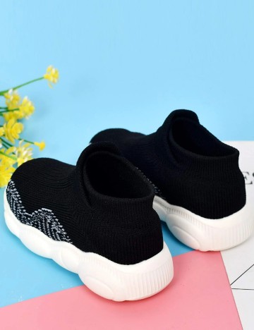 Espadrile Shein Kids, negru