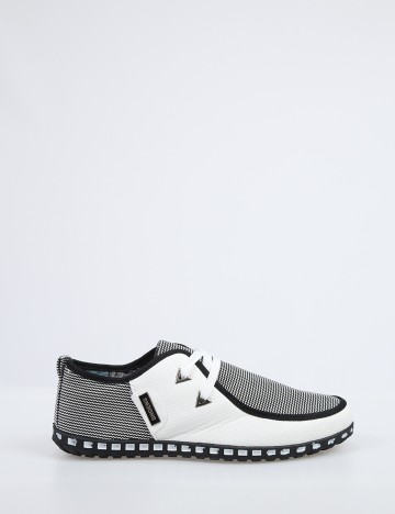 Mocasini SHEIN, alb