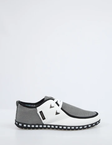 Mocasini SHEIN, alb