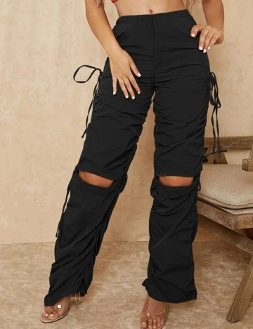 Pantaloni SHEIN, negru Negru