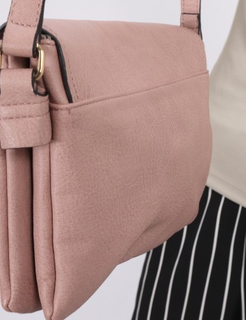 Geanta Anna Field, roz pudra