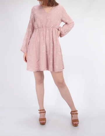 Rochie scurta SHEIN, roz pudra