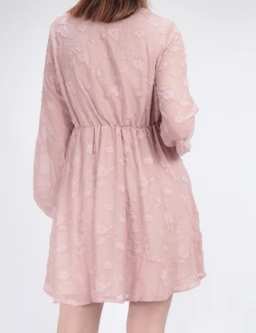 Rochie scurta SHEIN, roz pudra
