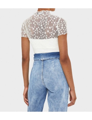 Tricou Bershka, ecru