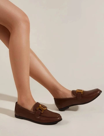 Mocasini SHEIN, maro