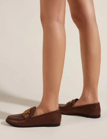 Mocasini SHEIN, maro