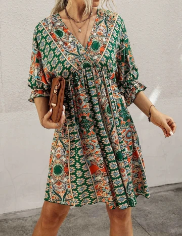 Rochie scurta SHEIN, verde