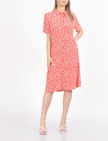 Rochie scurta Pieces, rosu Rosu