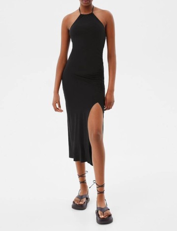 Rochie Medie Bershka, negru