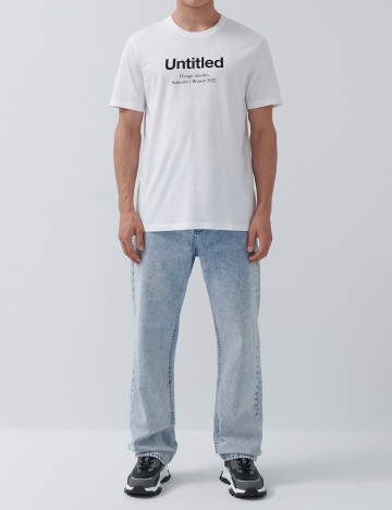 Tricou House Brand, alb