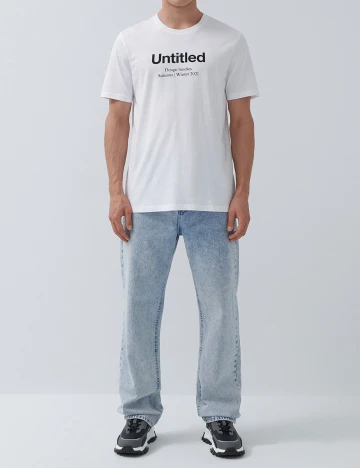 Tricou House Brand, alb