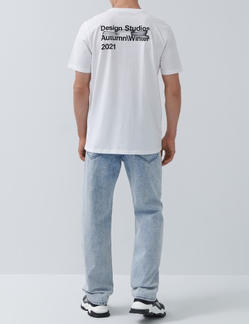 Tricou House Brand, alb
