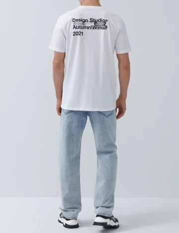 Tricou House Brand, alb