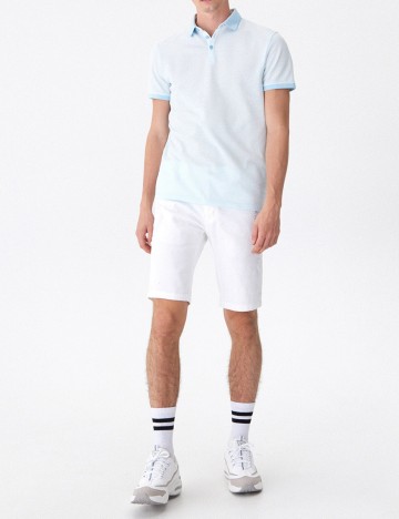 Tricou House Brand, albastru deschis