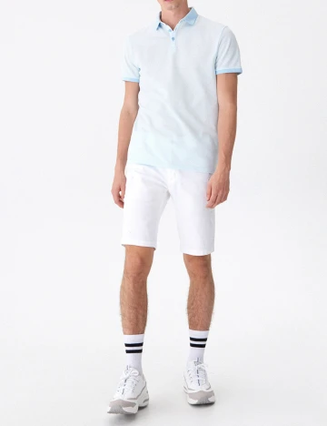 Tricou House Brand, albastru deschis