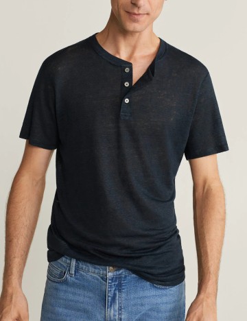 Tricou Mango, bleumarin