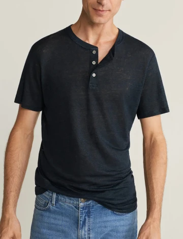 Tricou Mango, bleumarin