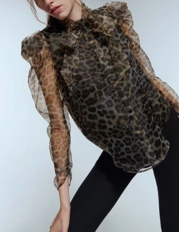 Camasa Zara, animal print