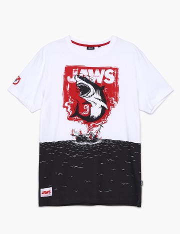 Tricou CROPP, alb/gri