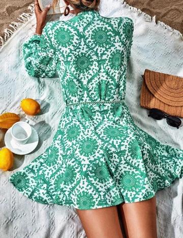 Rochie scurta SHEIN, verde