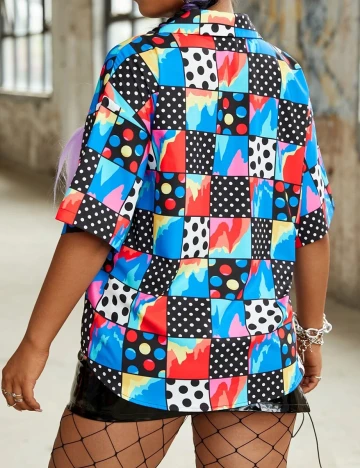 Camasa SHEIN CURVE, mix culori