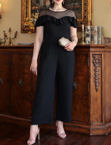 Salopeta SHEIN CURVE, negru, 4XL
