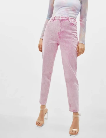 Blugi Bershka, roz Roz