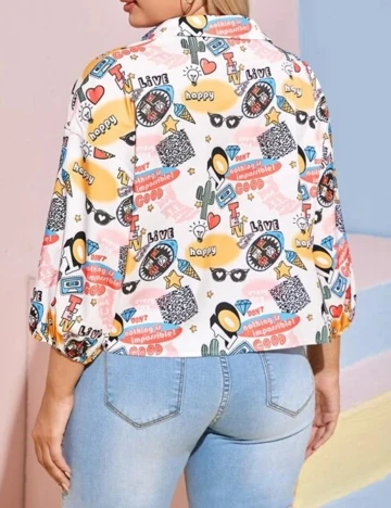Camasa SHEIN CURVE, mix culori