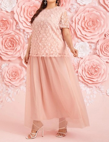 Compleu SHEIN CURVE, roz