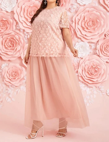 Compleu SHEIN CURVE, roz