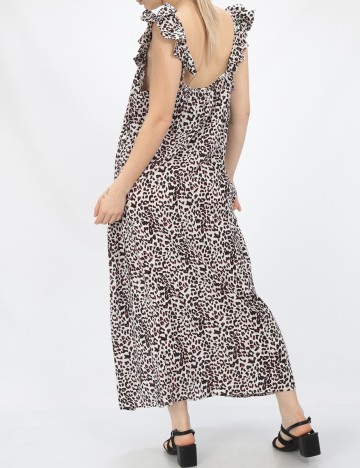 Rochie lunga Jacqueline de Yong, animal print