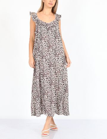 Rochie lunga Jacqueline de Yong, animal print, 40