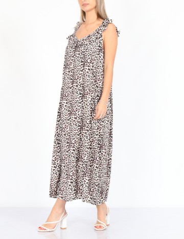 Rochie lunga Jacqueline de Yong, animal print