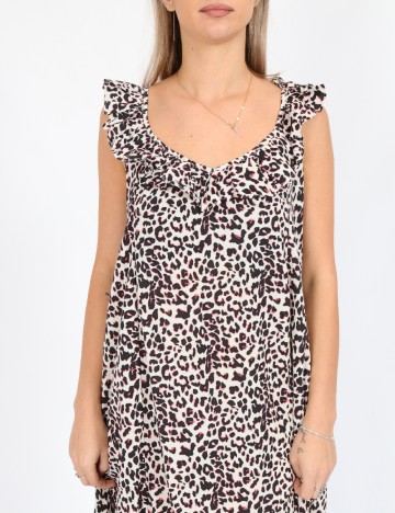 Rochie lunga Jacqueline de Yong, animal print