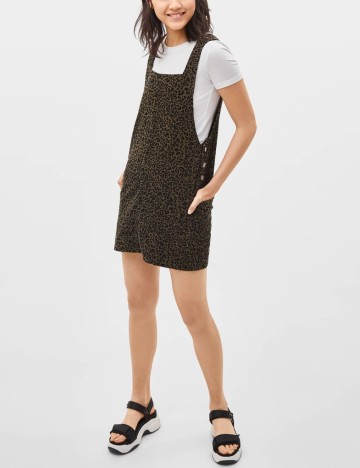 Rochie scurta Bershka, verde