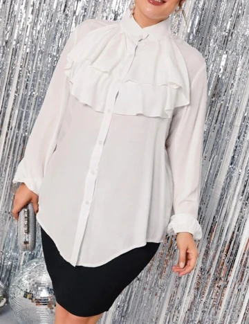 Camasa SHEIN CURVE, alb