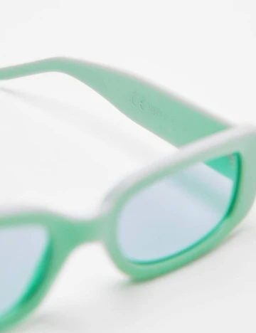 Ochelari de soare Bershka, verde Verde