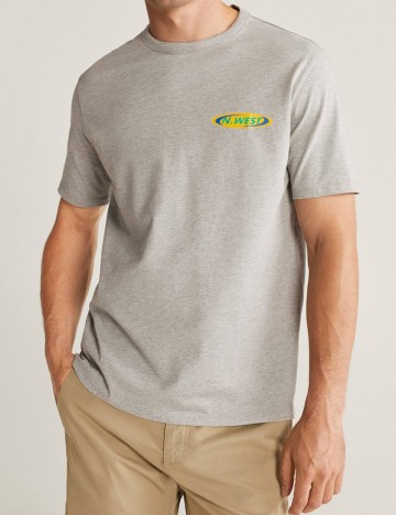 Tricou Mango, gri