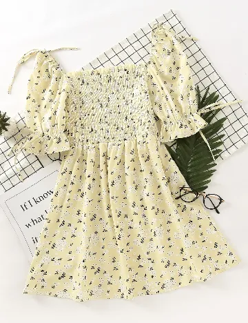 Rochie scurta SHEIN, galben Galben