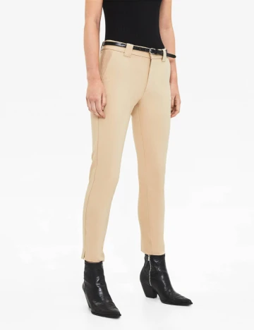 Pantaloni Bershka, crem Crem