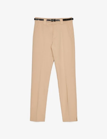 Pantaloni Bershka, crem Crem