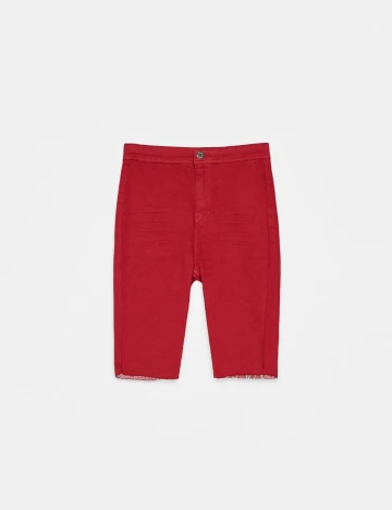 Pantaloni  scurti Bershka, rosu Rosu