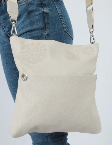 Geanta Desigual, ecru Alb